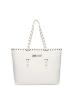 80RA4BU1 ITEM 5 MINI EYELETS-STYLE 1 BAGS GRAINY Bianco