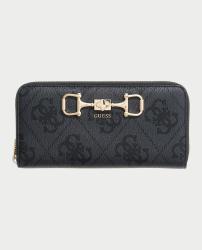 JANIE LOGO SLG LRG ZIP ARND Nero 