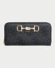 JANIE LOGO SLG LRG ZIP ARND Nero 
