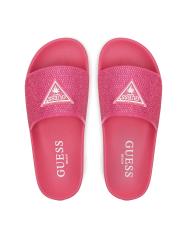 BEACH SLIPPERS W/ RHINESTONES Fucsia 