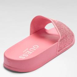 BEACH SLIPPERS W/ RHINESTONES Rosa