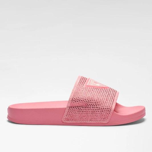 BEACH SLIPPERS W/ RHINESTONES Rosa