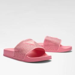 BEACH SLIPPERS W/ RHINESTONES Rosa