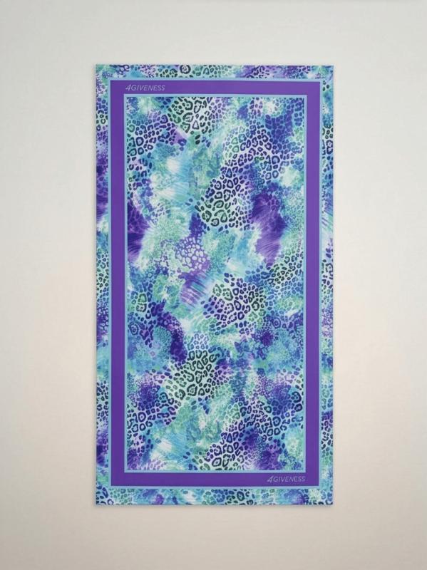 126WACTE5792 TELO MARE PATCH ANIMALIER Multicolore