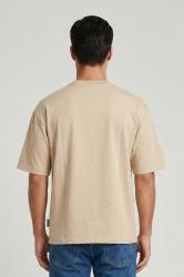 IUT033 T-SHIRT LOGO RICAMO Beige