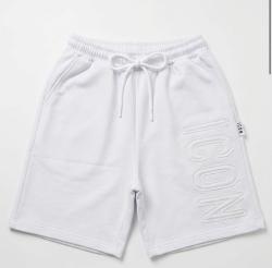 IUB022 BERMUDA LOGO RICAMO Bianco