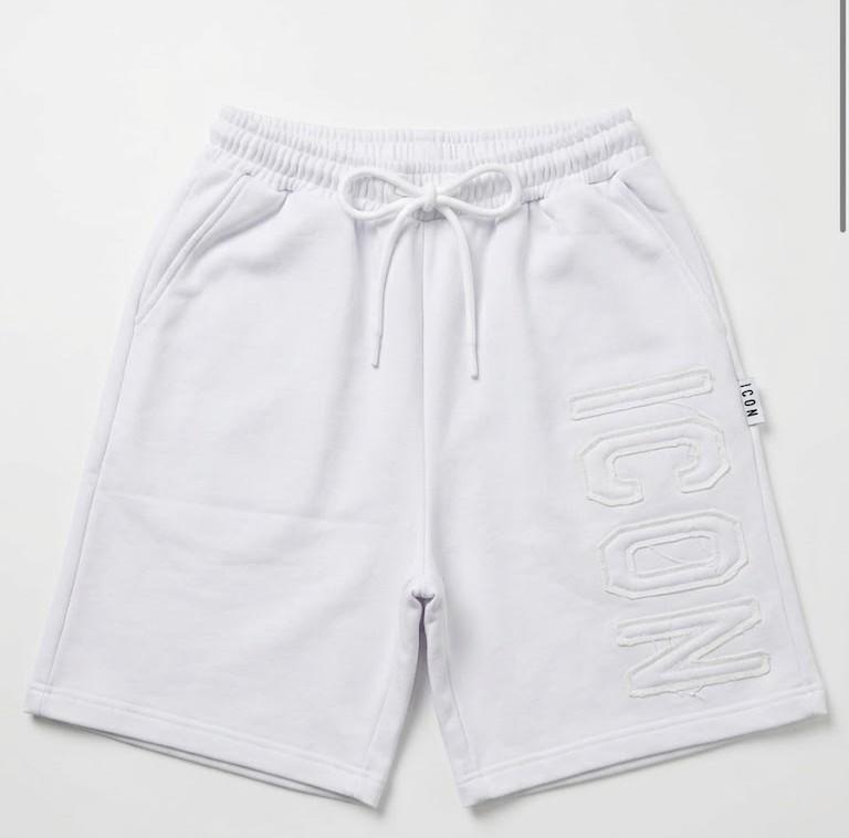 IUB022 BERMUDA LOGO RICAMO Bianco