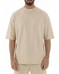 IUT008 T-SHIRT MEZZOCOLLO Beige