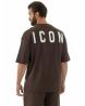 IUT008 T-SHIRT MEZZOCOLLO Marrone
