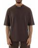 IUT008 T-SHIRT MEZZOCOLLO Marrone