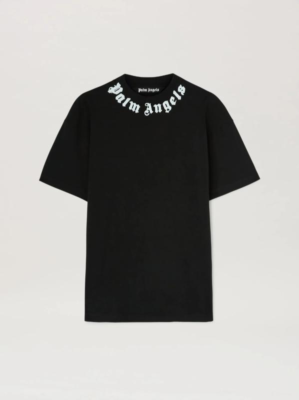 NECK LOGO REGULAR TEE Nero