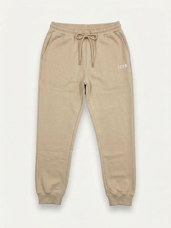 IUPREP002 JOGGER LOGO RICAMO Beige