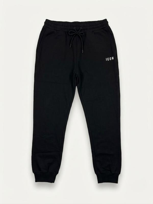 IUPREP002 JOGGER LOGO RICAMO Nero 