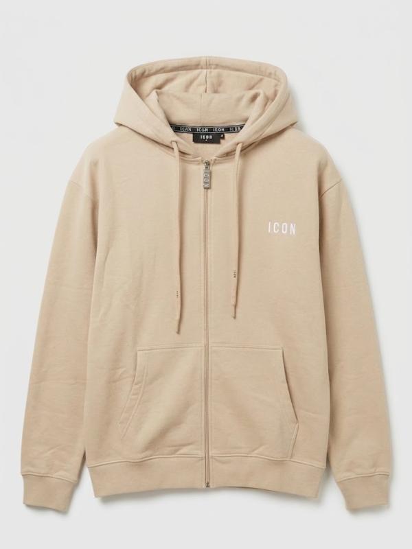 IUPREF005 ZIP LOGO RICAMO Beige