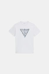 M6YI47K4233  TRIANGLE LEAVES EMBROIDE Bianco