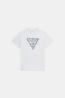 M6YI47K4233  TRIANGLE LEAVES EMBROIDE Bianco