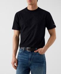 M6YI42K4228 JACQUARD ALLOVER TEE Nero 