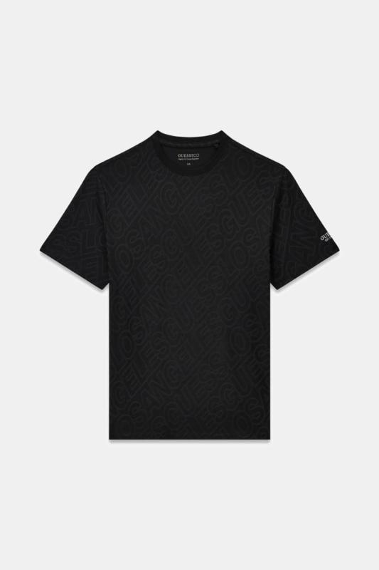M6YI42K4228 JACQUARD ALLOVER TEE Nero 