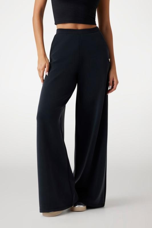 V4YB07KCAY2 OLYMPE WIDE LEG PANTS Nero