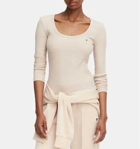 V4BP07K8RT2 COLETTE LS RIB TOP Beige
