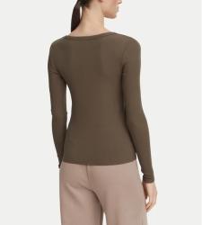 V4BP07K8RT2 COLETTE LS RIB TOP Marrone