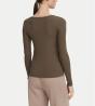 V4BP07K8RT2 COLETTE LS RIB TOP Marrone