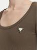 V4BP07K8RT2 COLETTE LS RIB TOP Marrone