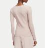 V4BP07K8RT2 COLETTE LS RIB TOP Rosa