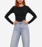 V6YP05K4260 CHARA LONG SLEEVE KNIT TOP Nero 