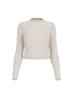 V6YP05K4260 CHARA LONG SLEEVE KNIT TOP Bianco