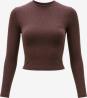 V6YP05K4260 CHARA LONG SLEEVE KNIT TOP Bordeaux