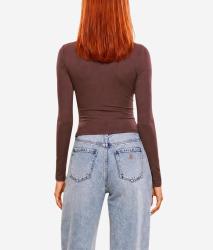 V6YP05K4260 CHARA LONG SLEEVE KNIT TOP Bordeaux
