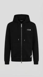 IUPREF005 ZIP LOGO RICAMO Nero