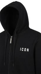 IUPREF005 ZIP LOGO RICAMO Nero
