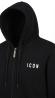 IUPREF005 ZIP LOGO RICAMO Nero