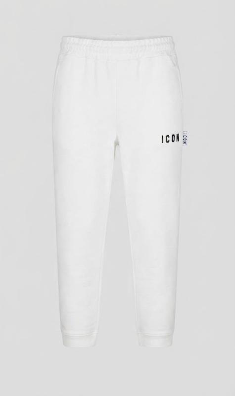 IUPREP002 JOGGER LOGO RICAMO Bianco