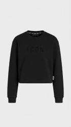 IDF034 CROPPED EMBOSSED STRASS Nero 