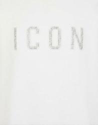 IDF034 CROPPED EMBOSSED STRASS Bianco