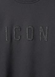 IDF034 CROPPED EMBOSSED STRASS Nero 
