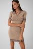 W6YK32Z0963 SS LISE 4G LOGO POLO STWR DRESS Beige