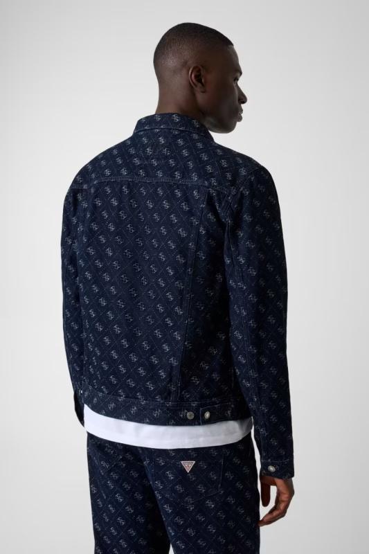 M6YXN1D1291 DILLON JACKET WISLEY 4G LOGO Denim