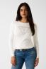 W6YR28Z0976  KATIE TRIANGLE LOGO SWTR  Bianco