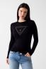 W6YR28Z0976  KATIE TRIANGLE LOGO SWTR  Nero