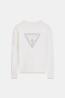 W6YR28Z0976  KATIE TRIANGLE LOGO SWTR  Bianco