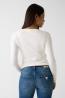 W6YR28Z0976  KATIE TRIANGLE LOGO SWTR  Bianco