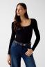 W6YP21K4356  LS SQUARE NK LARISSA BODY Nero