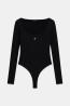 W6YP21K4356  LS SQUARE NK LARISSA BODY Nero