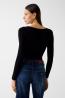 W6YP21K4356  LS SQUARE NK LARISSA BODY Nero