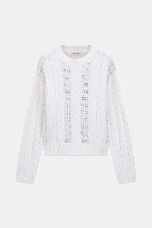 W6YR21Z0965 LS CN RHINESTONES CASSANDRA  Bianco