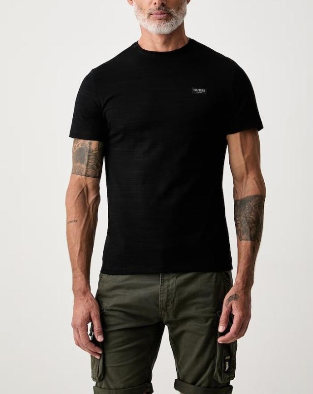 M6YI48K4234 CN SS TEXTURED JERSEY TEE Nero